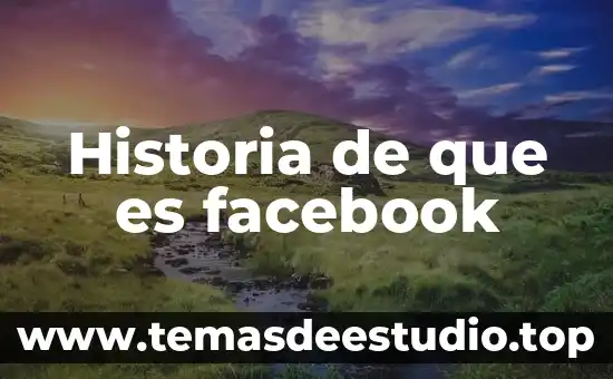 Que es una variante de una historia 4 Historia de que es facebook
