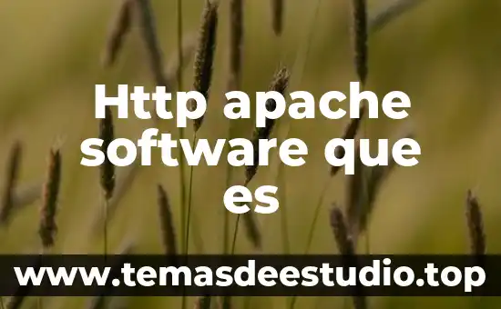 Http apache software que es