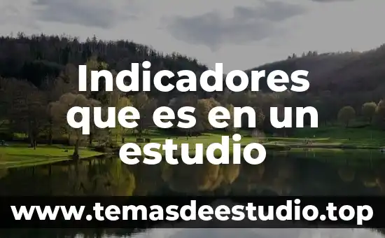 Qué es cobertura en los indicadores académicos 5 Indicadores que es en un estudio
