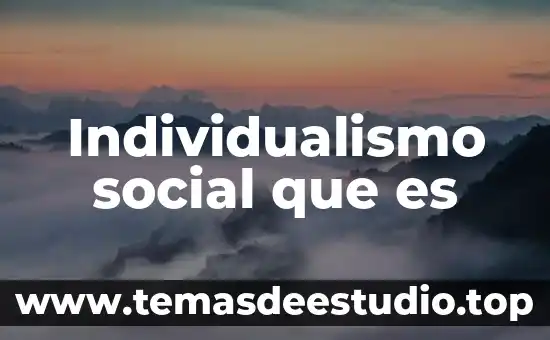 Que es carga animal concepto 6 Individualismo social que es