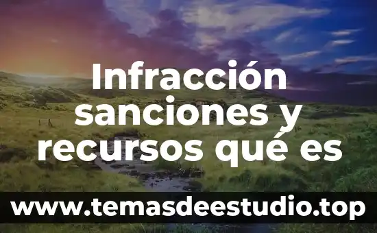 Que es explotacion de tierras y recursos naturales 5 Infracci贸n sanciones y recursos qu茅 es