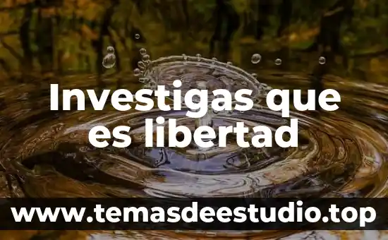 Que es la integridad biblicamente 3 Investigas que es libertad