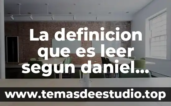 Qué es un perfil de ingreso definición 7 La definicion que es leer segun daniel cassany