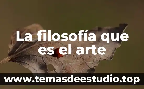 Que es el arte de poema 6 La filosofía que es el arte