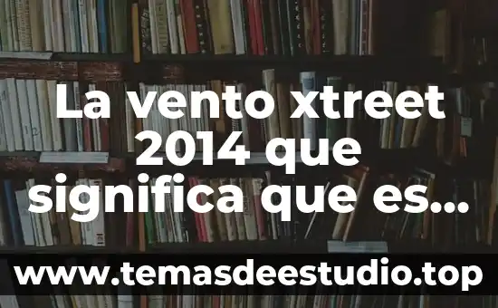 Que es el filtro ambiental de vento 2014 4 La vento xtreet 2014 que significa que es bi2