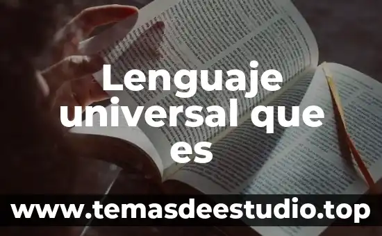 Disfasia del lenguaje que es 6 Lenguaje universal que es