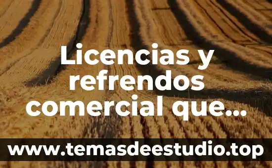 Nombre comercial factura que es 8 Licencias y refrendos comercial que es