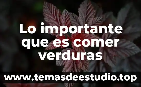Que es el signo linguistico caracteristicas 3 Lo importante que es comer verduras
