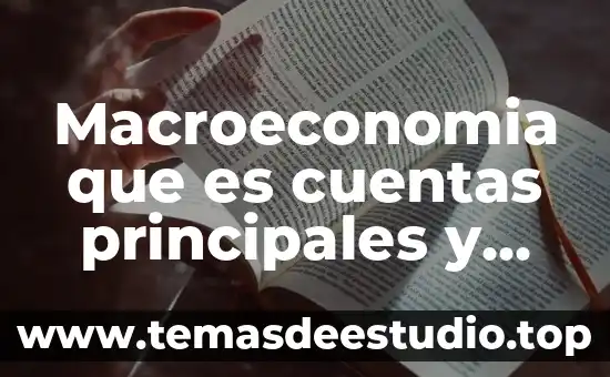 Qué es el algoritmo de análisis de componentes principales 3 Macroeconomia que es cuentas principales y sus definiciones