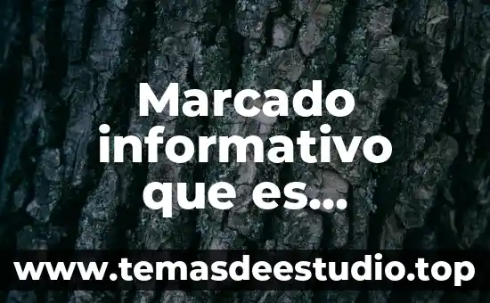 Que es un rticulo informativo 6 Marcado informativo que es productos