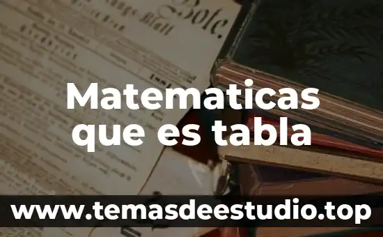 Que es la funcion racional en matematicas 7 Matematicas que es tabla