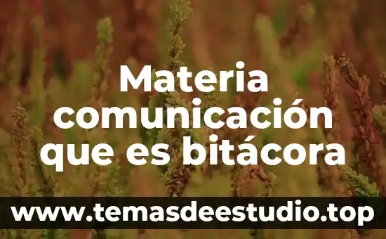 Que es el color en la comunicacion 6 Materia comunicación que es bitácora