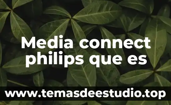 Que es a media carta 6 Media connect philips que es
