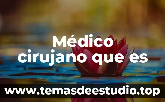 Que es ser un medico en la actualidad 5 Médico cirujano que es