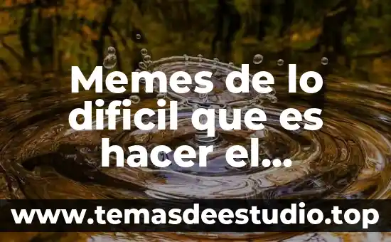 Que es hacer planta fisica 6 Memes de lo dificil que es hacer el quehacer