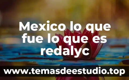 Símbolo lo que fue lo que sera lo que es 6 Mexico lo que fue lo que es redalyc