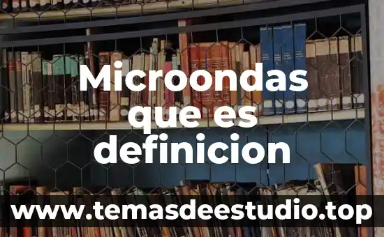 Microondas que es definicion