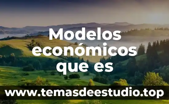 Que es patrimonio en bienes economicos 7 Modelos económicos que es