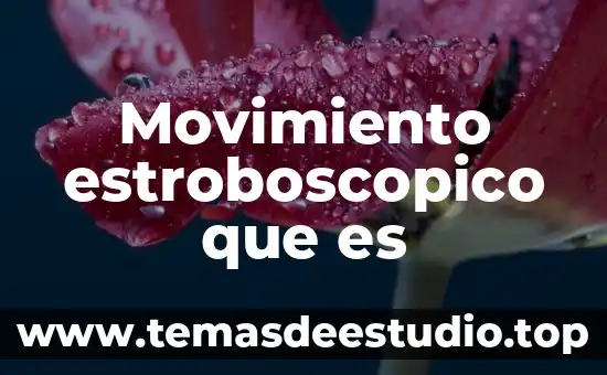 Movimiento estroboscopico que es
