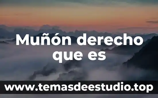 Muñón derecho que es