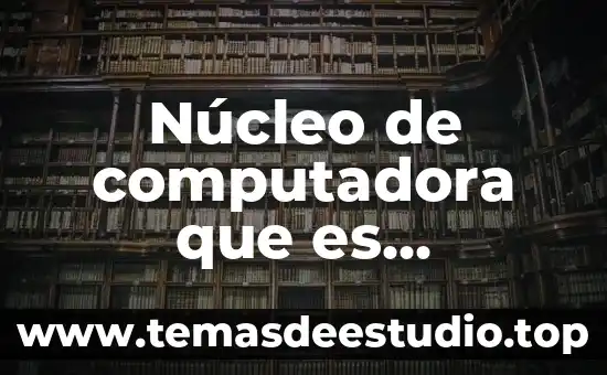 Núcleo de computadora que es informática