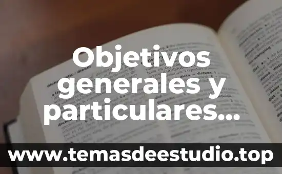 Qué es la ubicación de objetivos 3 Objetivos generales y particulares que es