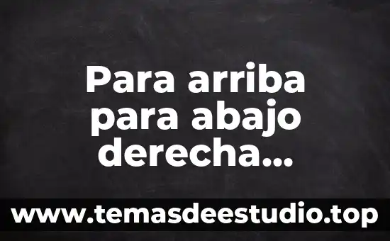 Que es ser inclinado hacia la izquierda 3 Para arriba para abajo derecha izquierda que es
