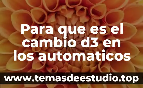 Que es una permuta y que es un cambio 3 Para que es el cambio d3 en los automaticos