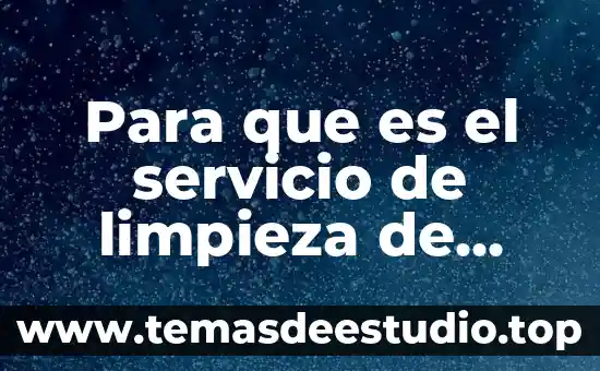 Que es la limpieza en la mineria de datos 4 Para que es el servicio de limpieza de habitaciones