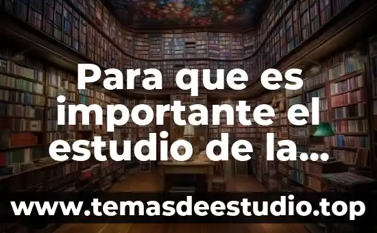 Para que es importante el estudio de la historia