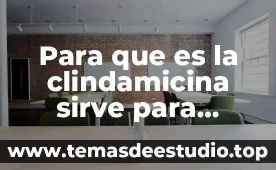 Para que es sirve una tesis 6 Para que es la clindamicina sirve para desinflamar