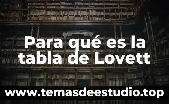 Que es una tabla de amortizacio flat 4 Para qué es la tabla de Lovett