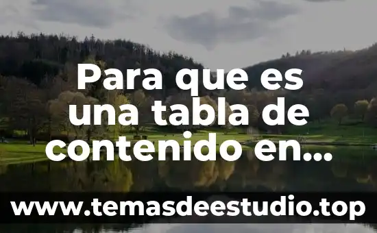 Que es contar palabras en word 7 Para que es una tabla de contenido en Word