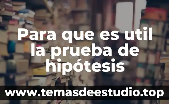 Para que es util el simbolo del sistema 5 Para que es util la prueba de hipótesis