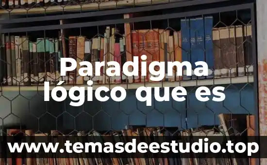 Mapa conceptual de que es un paradigma 5 Paradigma lógico que es