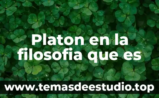 Qué es para platon el concepto del hombre 6 Platon en la filosofia que es