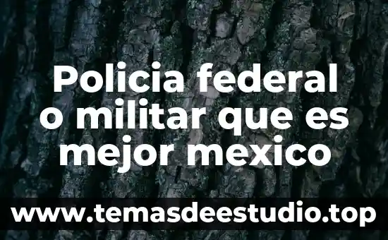 Que es el codigo penal federal historia 6 Policia federal o militar que es mejor mexico