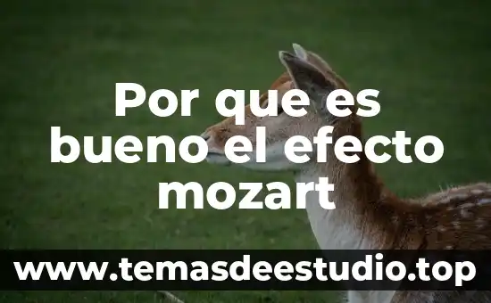 El marketing por que es bueno para la sociedad 4 Por que es bueno el efecto mozart