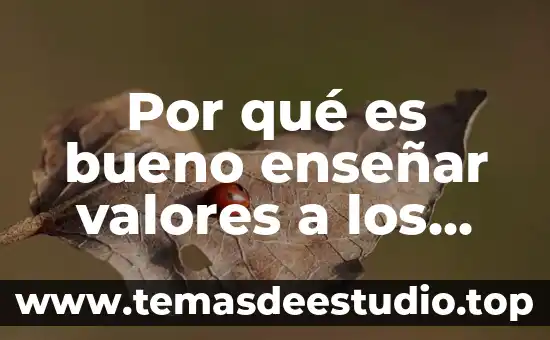 Por qué es bueno enseñar valores a los adolescentes