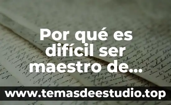 Por qué es difícil ser maestro de inglés