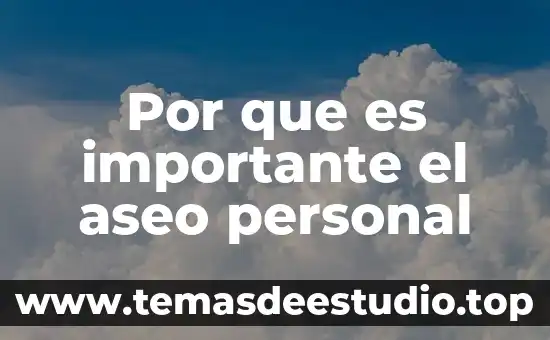 Que es la entrevista personal en la tecnica cualitativa 3 Por que es importante el aseo personal