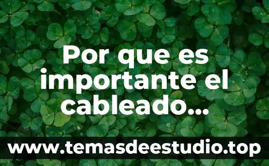 Qué es más importante en la exploración abdominal 7 Por que es importante el cableado estructurado