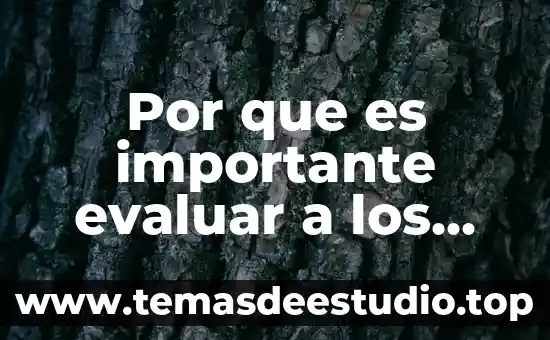 Por que es importante evaluar a los instructores
