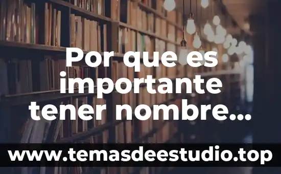 Palabra que significa que es propio de una algo 6 Por que es importante tener nombre propio