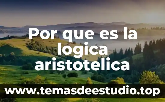 Por que es la logica aristotelica