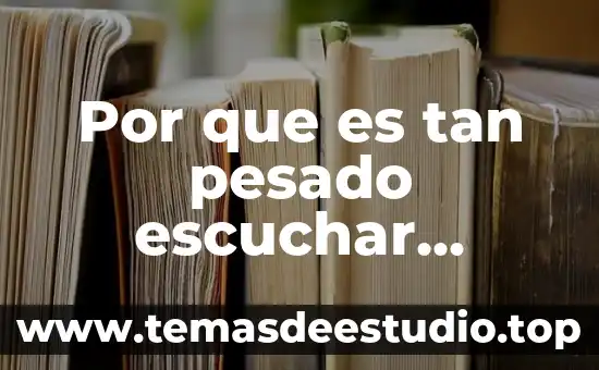 Por que es tan pesado escuchar musica clasica