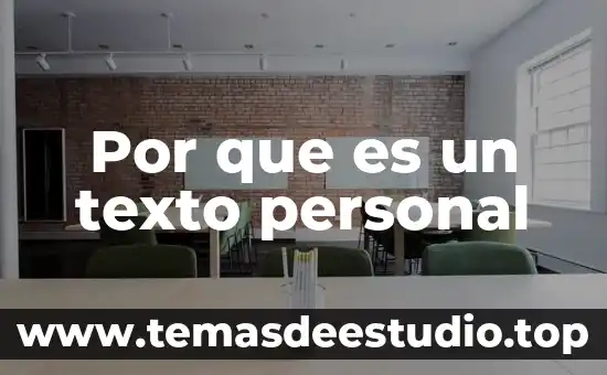 Que es la identidad personal y familiar 8 Por que es un texto personal