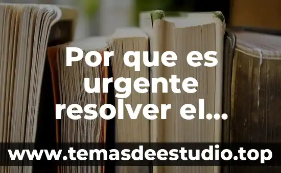 Que es la identificacion del problema a resolver 8 Por que es urgente resolver el problema