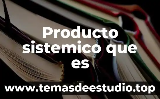 Que es la materia el pensamiento sistemico 5 Producto sistemico que es