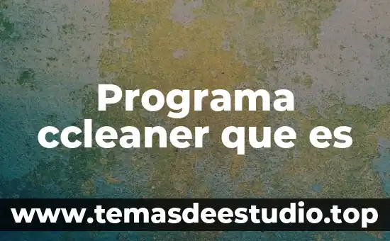 Que es el programa inventor 8 Programa ccleaner que es